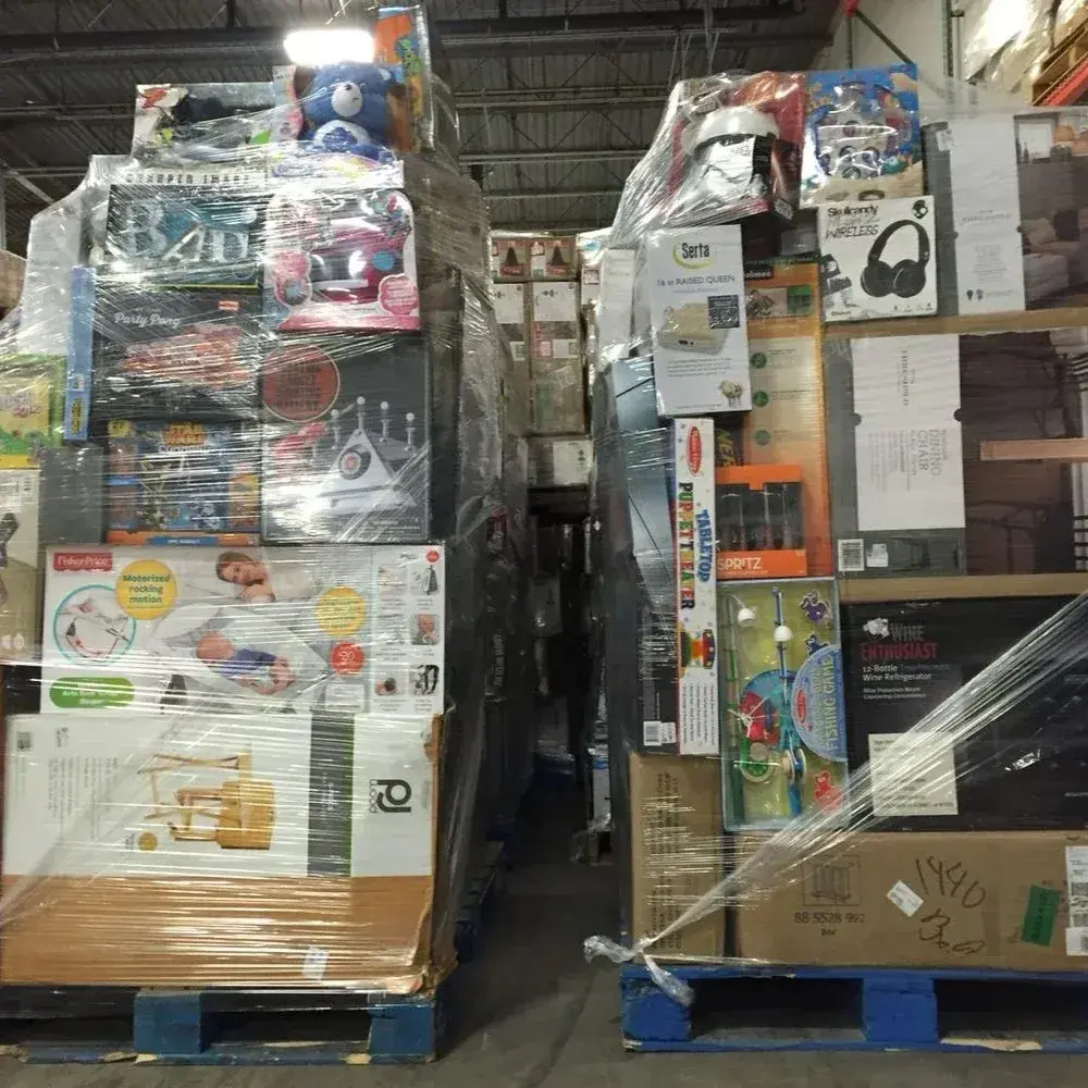 Mixed General Merchandise Pallet (100–150 Pieces), Overstock, Wholesale Inventory